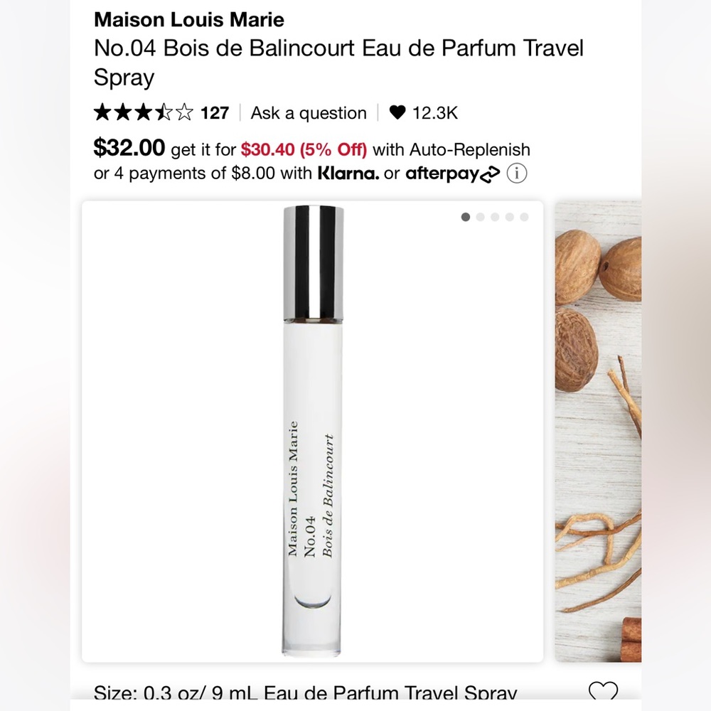 Maison Louis Marie No. 4 travel size perfume